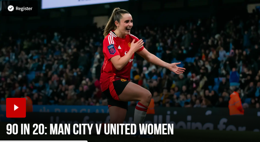 90 in 20: Man, City v United Women Image